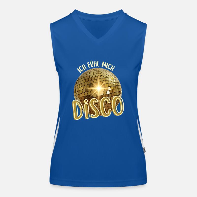 I feel disco. Dancing Dancers Discotheque Women's Functional Contrast Tank Top