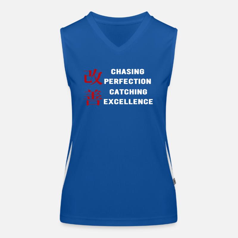 Kaizen Mindset Chasing Perfection Women's Functional Contrast Tank Top