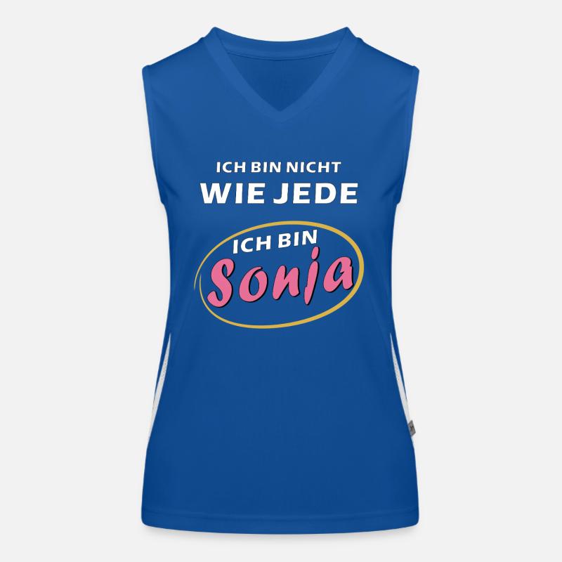 ICH BIN Sonja Funktionelles Kontrast-Tank Top für Frauen