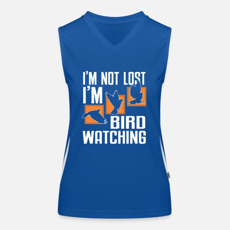 Bird Watching Cute Bird Lover Funktionelles Kontrast-Tank Top für Frauen