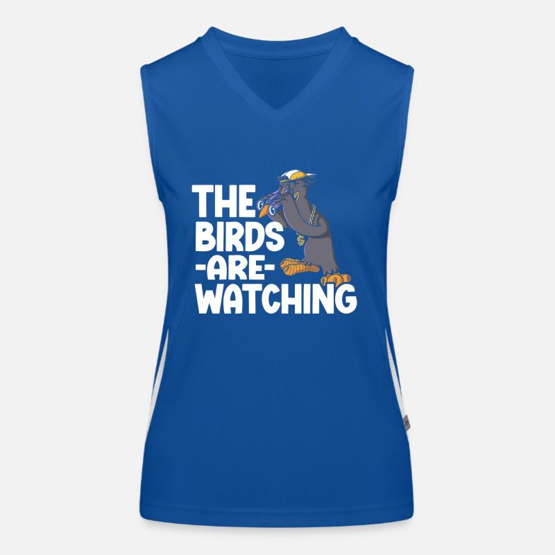Bird Watching Cute Bird Lover Funktionelles Kontrast-Tank Top für Frauen