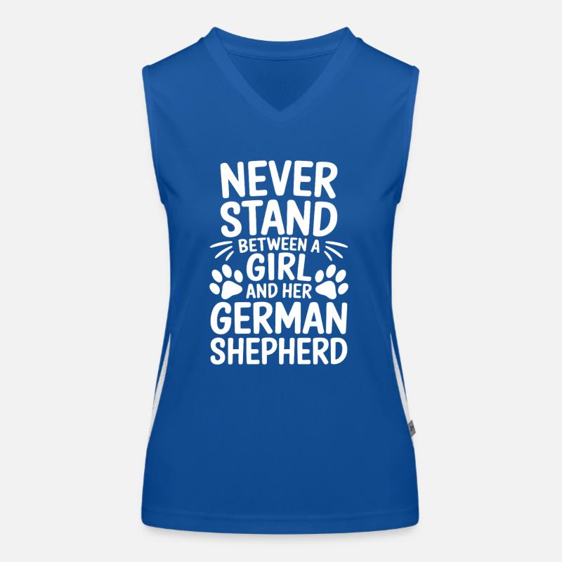 Deutscher Schäferhund Spruch Schäferhund Geschenk Funktionelles Kontrast-Tank Top für Frauen
