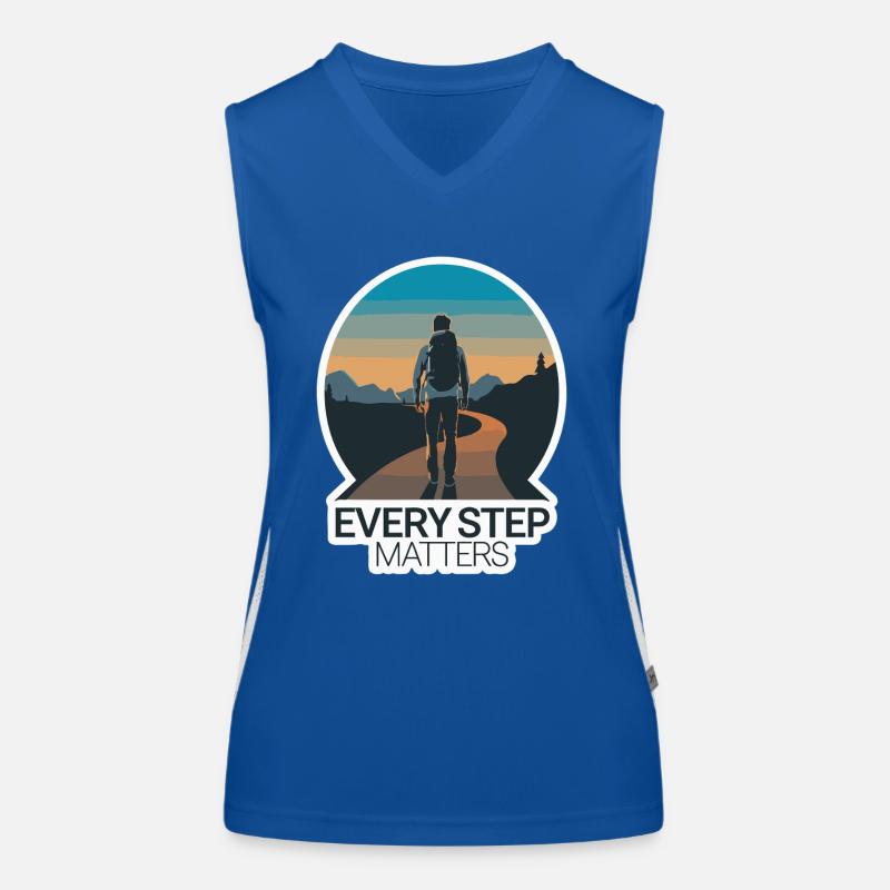 JOURNEY, EVERY STEP MATTERS Women's Functional Contrast Tank Top