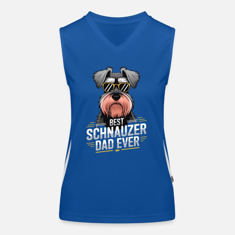 Schnauzer Propriétaire de chien Schnauzer géant Débardeur respirant contrasté Femme