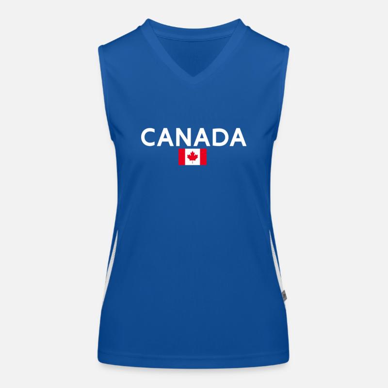 Canada Canada Drapeau canadien Débardeur respirant contrasté Femme