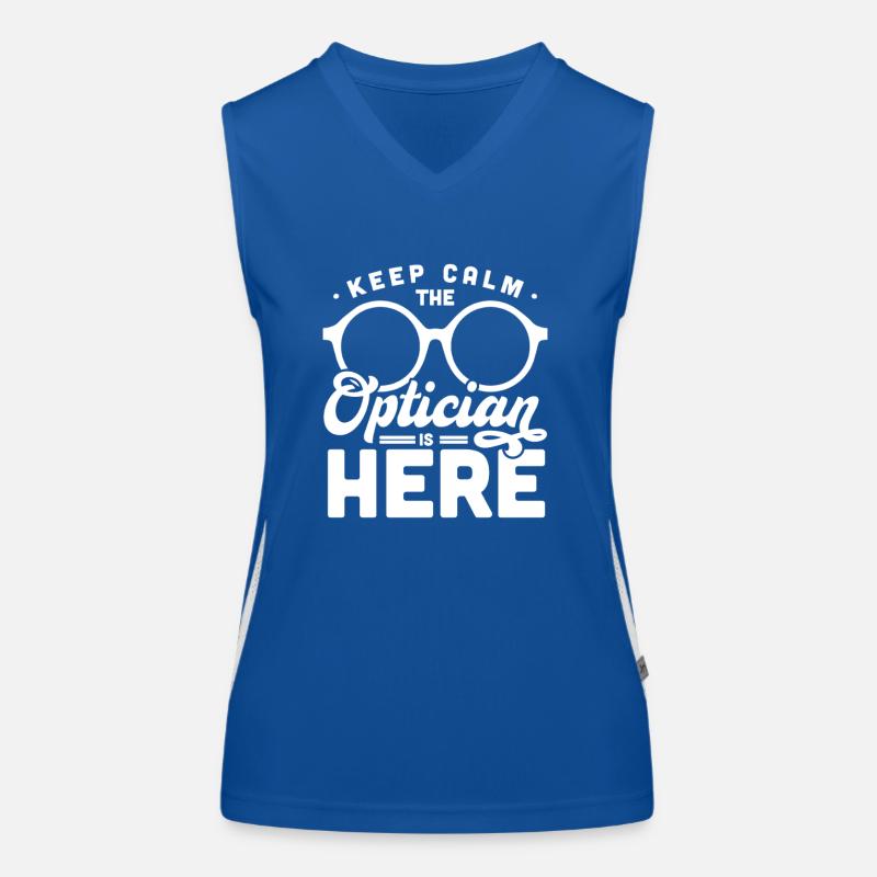 Optiker Optometrist Funktionelles Kontrast-Tank Top für Frauen