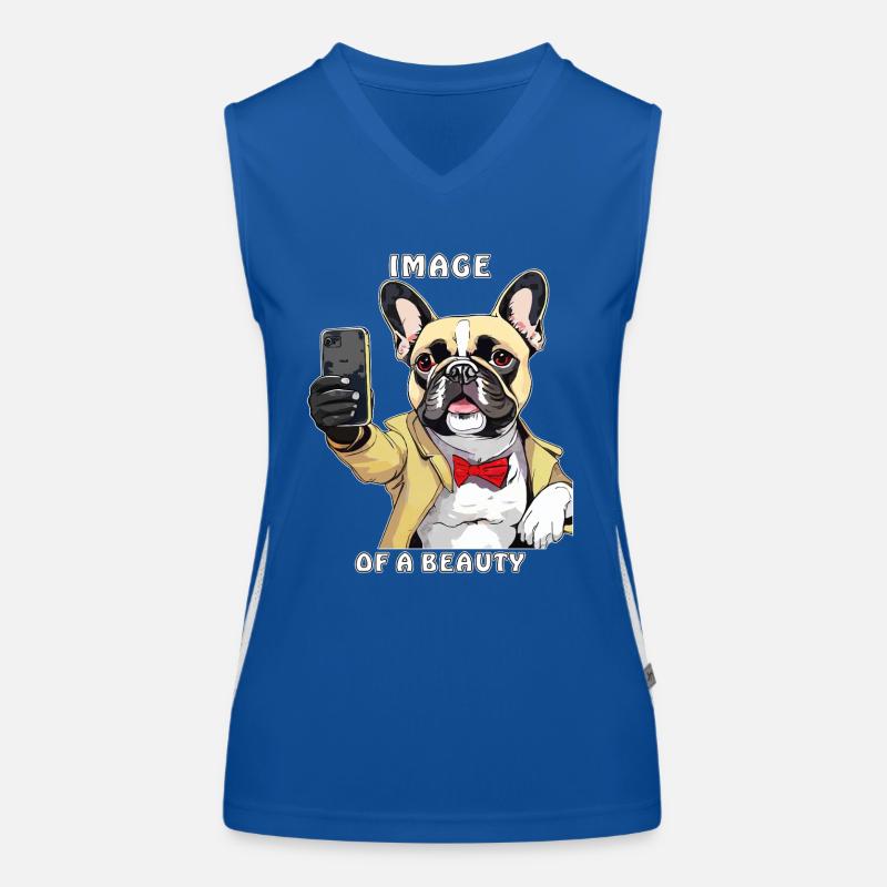 CHIEN SMARTPHONE IMAGE D’UNE BEAUTÉ Débardeur respirant contrasté Femme