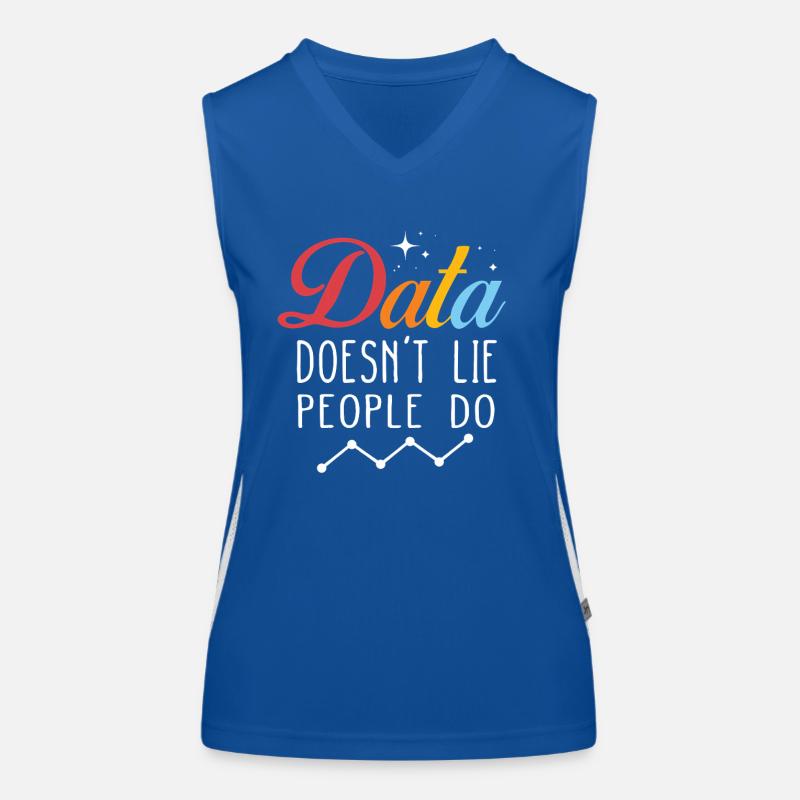 Daten lügen nicht, Menschen machen Datenanalysten Funktionelles Kontrast-Tank Top für Frauen