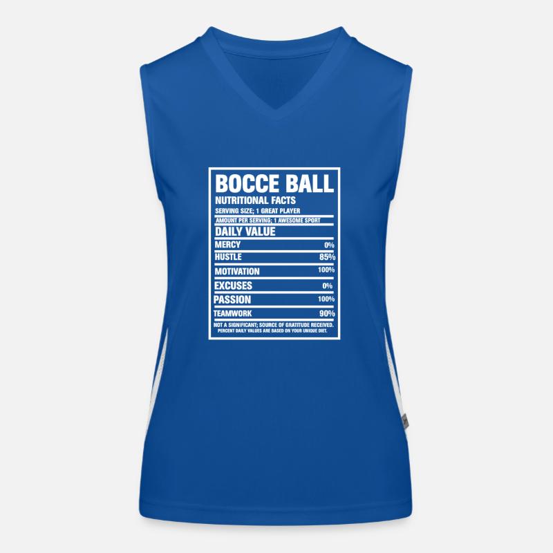 Bocce Player Women's Functional Contrast Tank Top