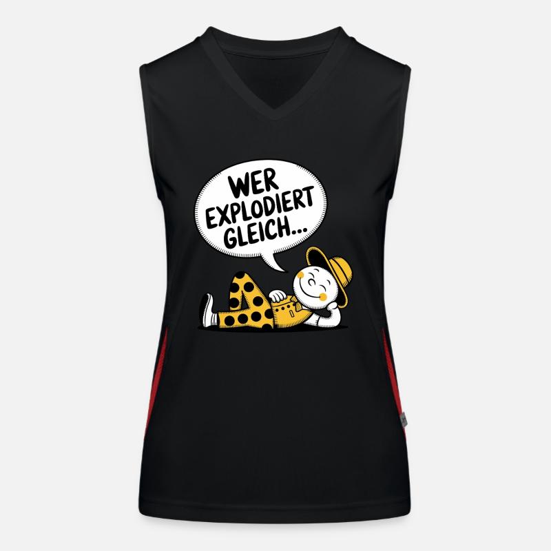 WHO'S ABOUT TO EXPLODE Women's Functional Contrast Tank Top