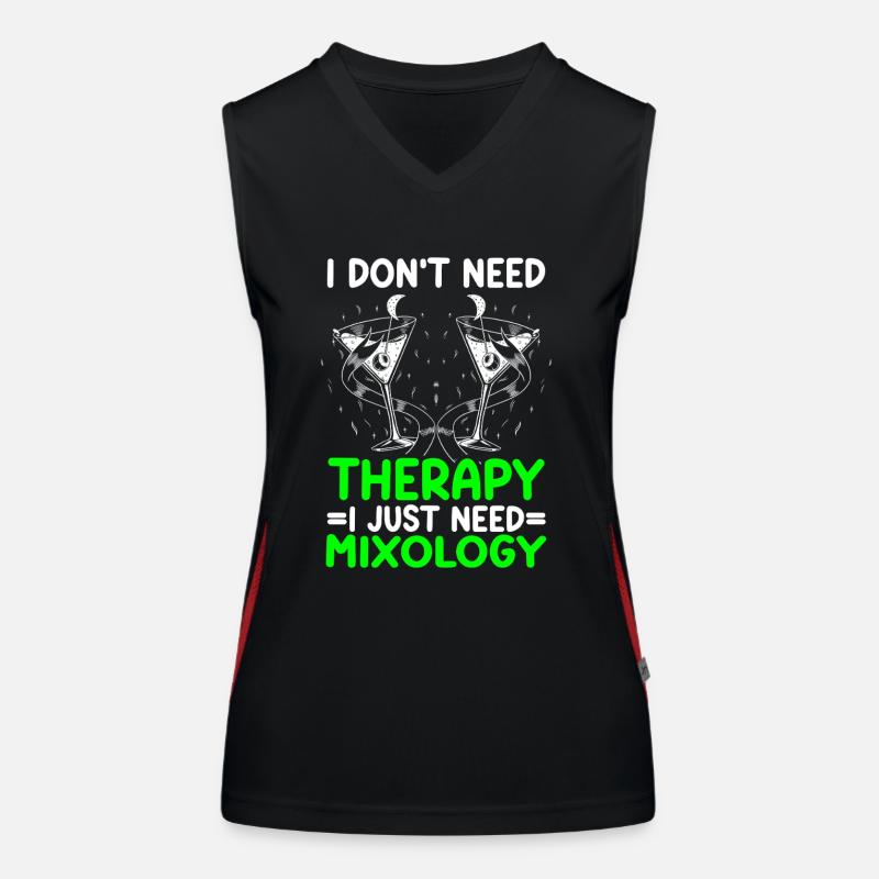 Mixologist, Bartender, Bartender, Mixology Women's Functional Contrast Tank Top