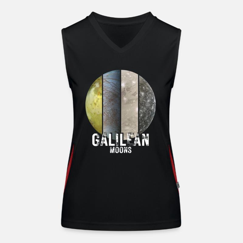 Jupiter Moons - Galilean Moons Women's Functional Contrast Tank Top