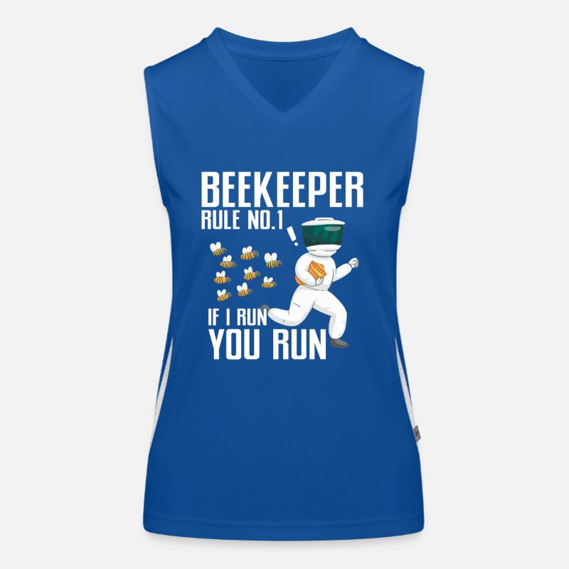 Beekeeping Bees Beekeeper Funktionelles Kontrast-Tank Top für Frauen