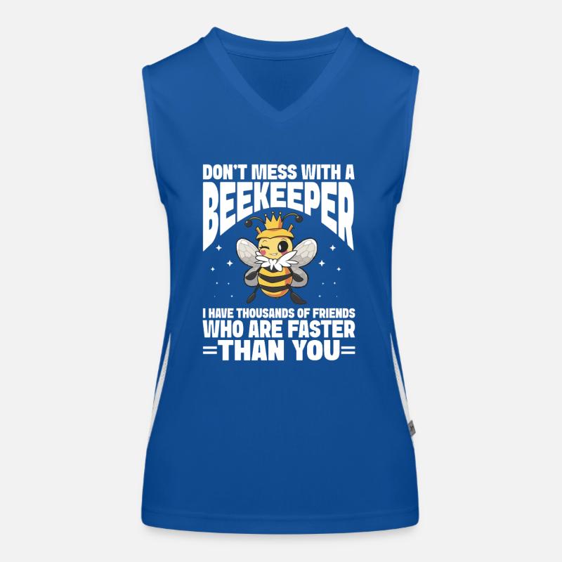 Beekeeping Bees Beekeeper Funktionelles Kontrast-Tank Top für Frauen