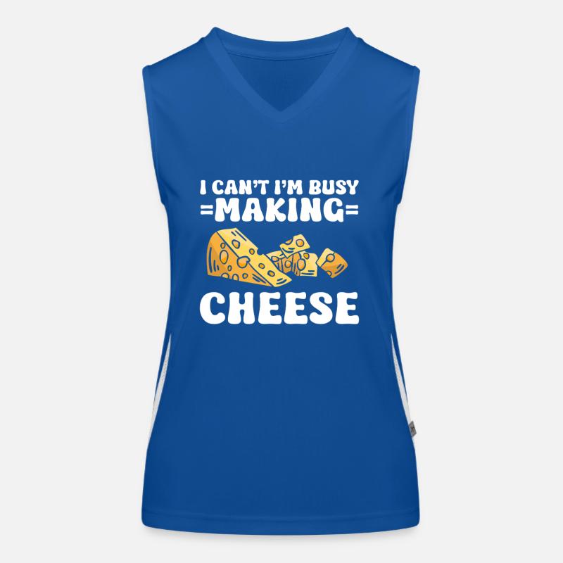 Cheese Making Cheese Lover Women's Functional Contrast Tank Top