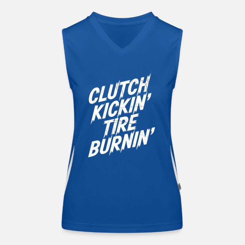 Drift automobile, course automobile, drift automobile Débardeur respirant contrasté Femme