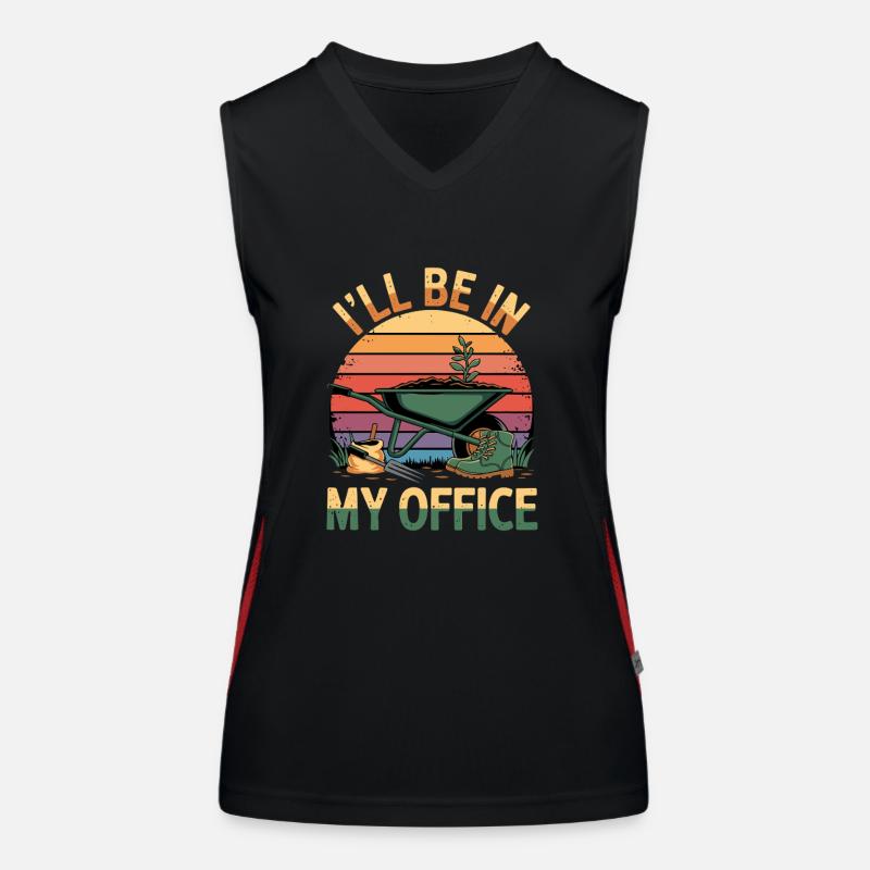 I'll Be In My Office Funktionelles Kontrast-Tank Top für Frauen