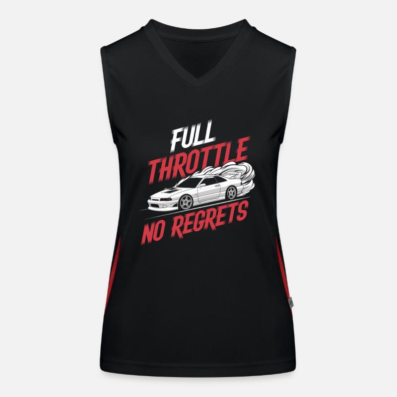 Drift automobile, course automobile, drift automobile Débardeur respirant contrasté Femme