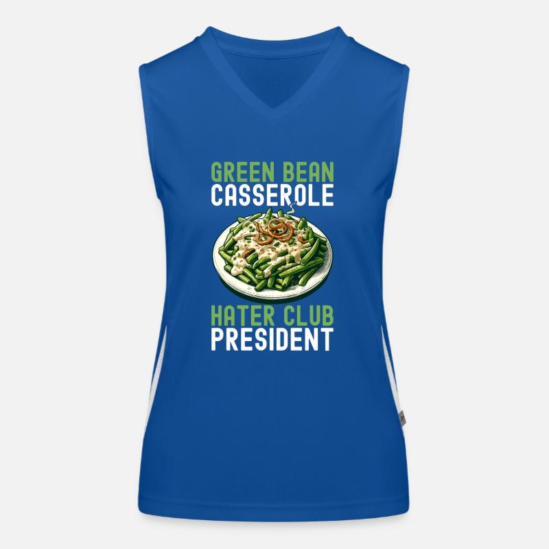 Casserole de haricots verts Débardeur respirant contrasté Femme