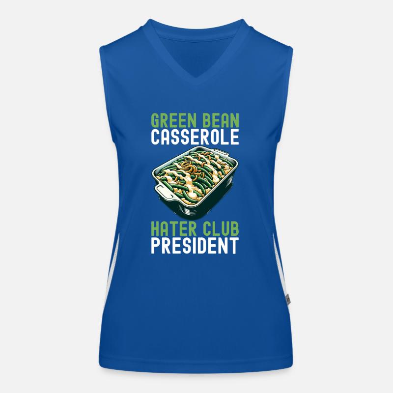 Casserole de haricots verts Débardeur respirant contrasté Femme