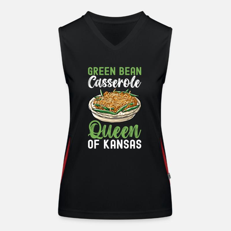 Casserole de haricots verts Débardeur respirant contrasté Femme