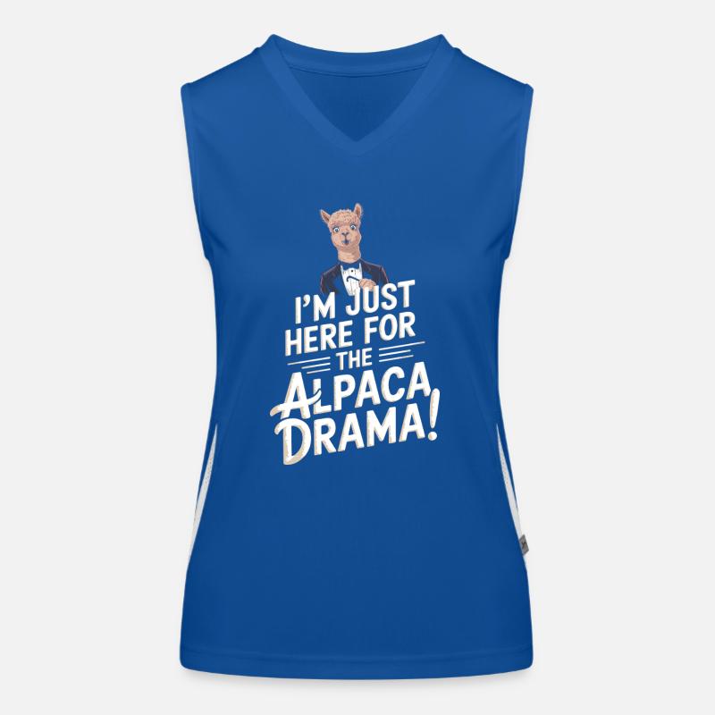 I’m just here for the alpaca drama! Women's Functional Contrast Tank Top