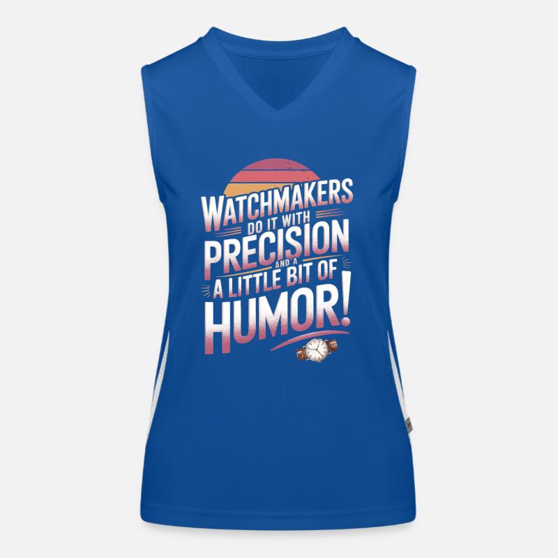 Watchmakers do it with precision and a little bit Women's Functional Contrast Tank Top