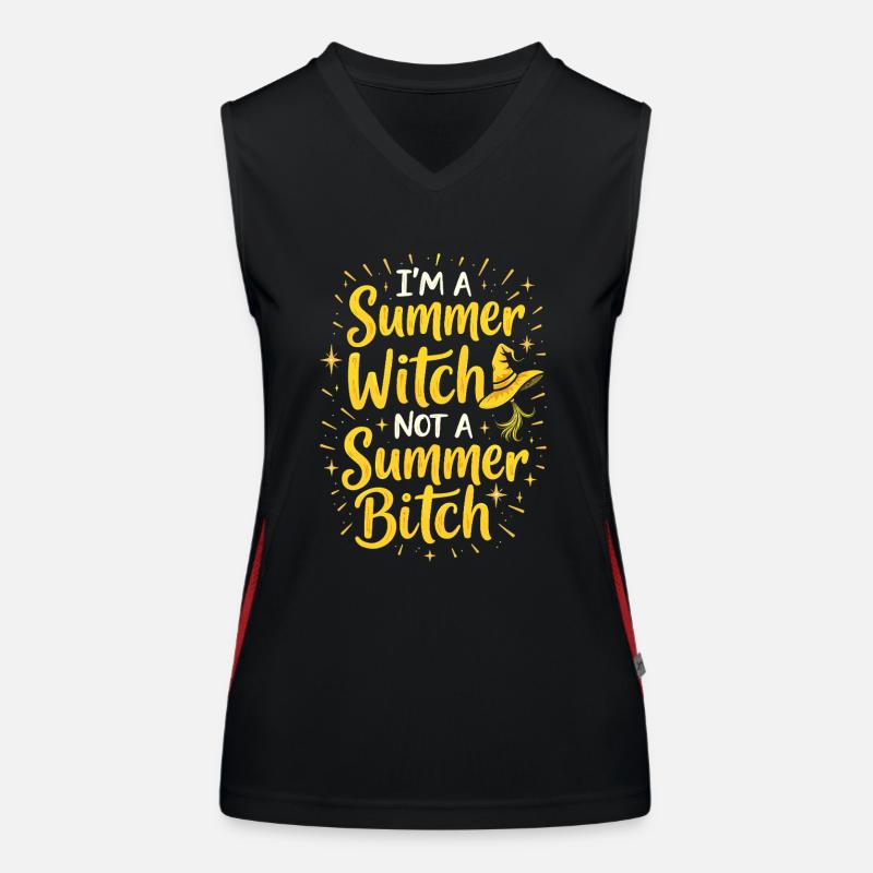 Summer Witches Beach Witch Aesthetic Sun Magic Women's Functional Contrast Tank Top