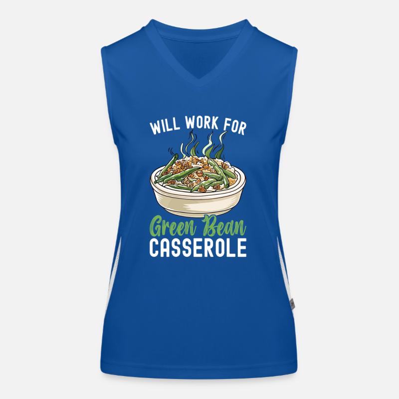 Casserole de haricots verts Débardeur respirant contrasté Femme