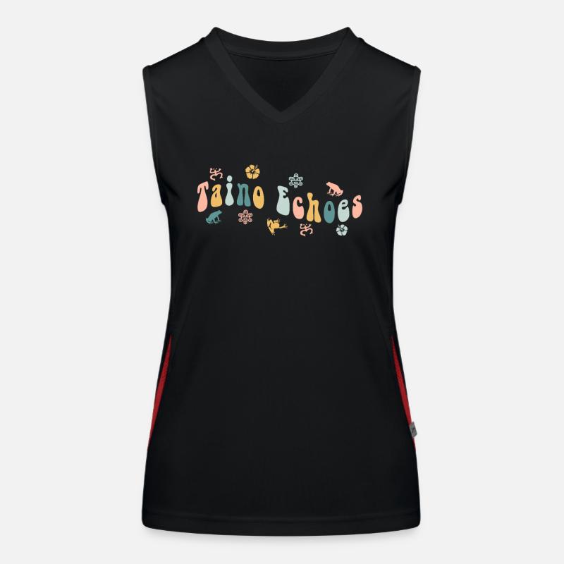 Taíno Echoes Caribbean Ancestry Pride Women's Functional Contrast Tank Top