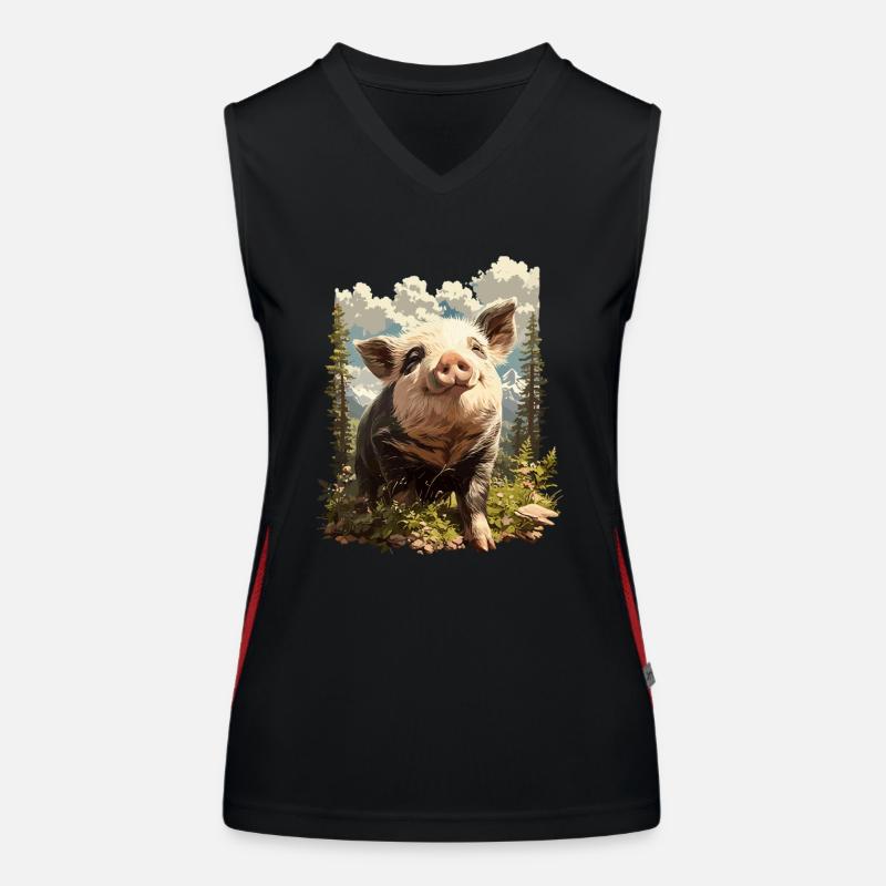 Cochon Cochon Débardeur respirant contrasté Femme