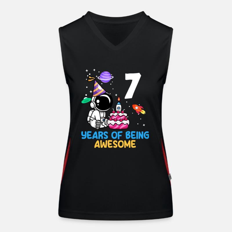 7 ans d’aventure spatiale Débardeur respirant contrasté Femme