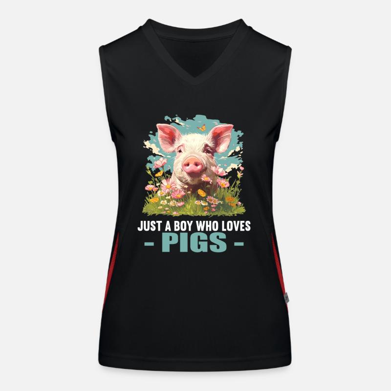 Cochon Cochon Débardeur respirant contrasté Femme