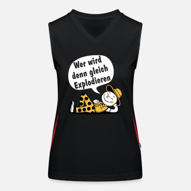 Wer wird den gleich Explodieren Funktionelles Kontrast-Tank Top für Frauen