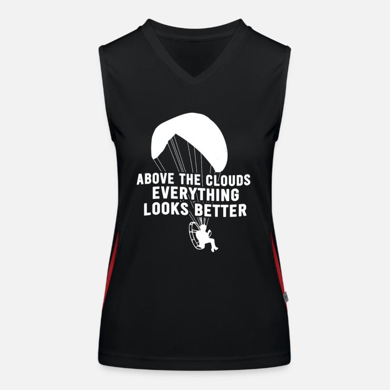 Above The Clouds Everything Looks Better Women's Functional Contrast Tank Top