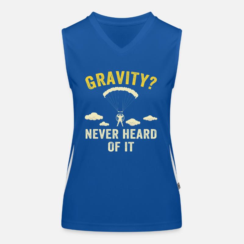Lustiges Paramotor Gravitations-Meme Funktionelles Kontrast-Tank Top für Frauen