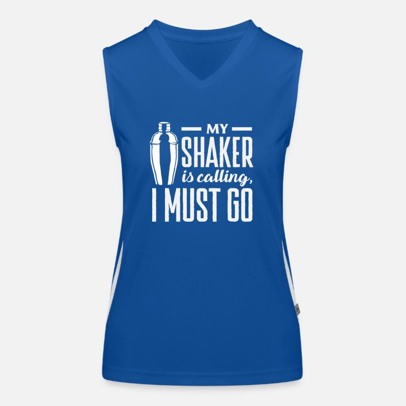 Mein Shaker Ruft Bartender Pflicht Funktionelles Kontrast-Tank Top für Frauen