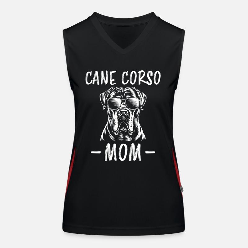 Cane Corso Italiano Mama Mom Cane Corso Geschenk Funktionelles Kontrast-Tank Top für Frauen