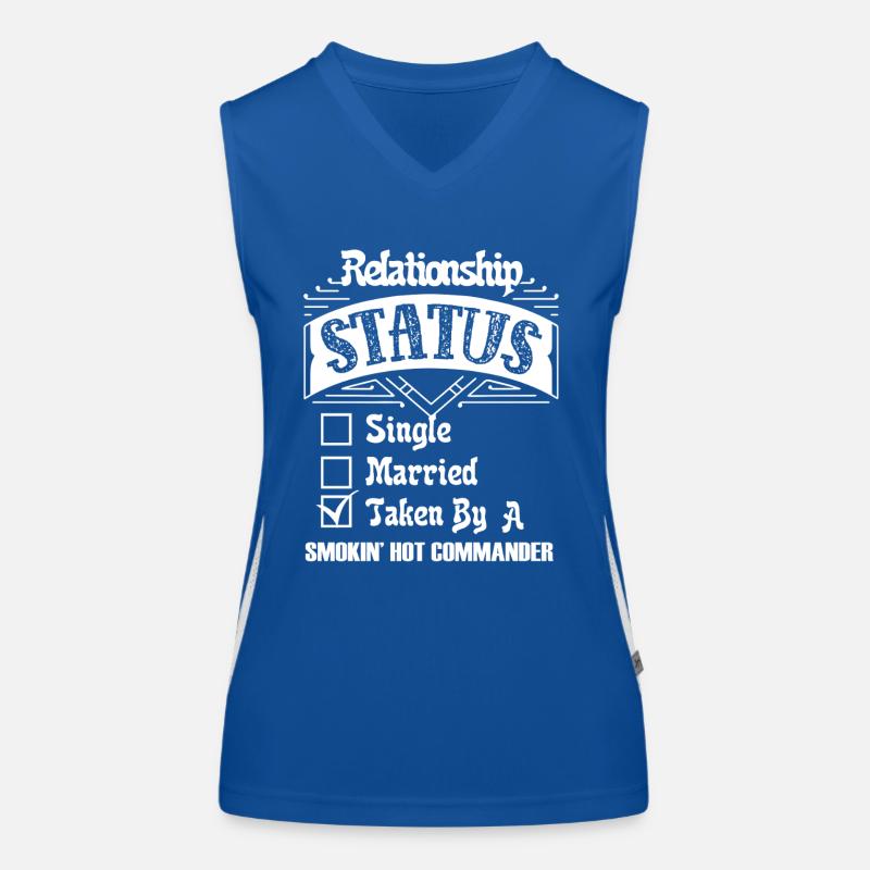 Commander Commander Relationship Status Women's Functional Contrast Tank Top