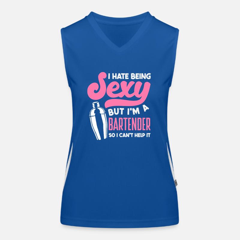 Ich Bin Ein Barkeeper Und Sexy Funktionelles Kontrast-Tank Top für Frauen
