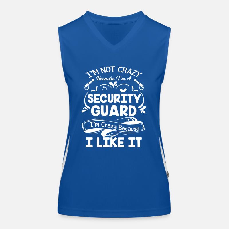 Security Guard Crazy Security Guard Women's Functional Contrast Tank Top