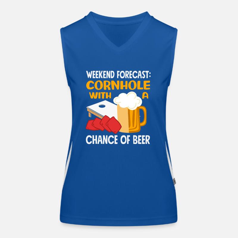 Cornhole Lovers Weekend Prediction Women's Functional Contrast Tank Top