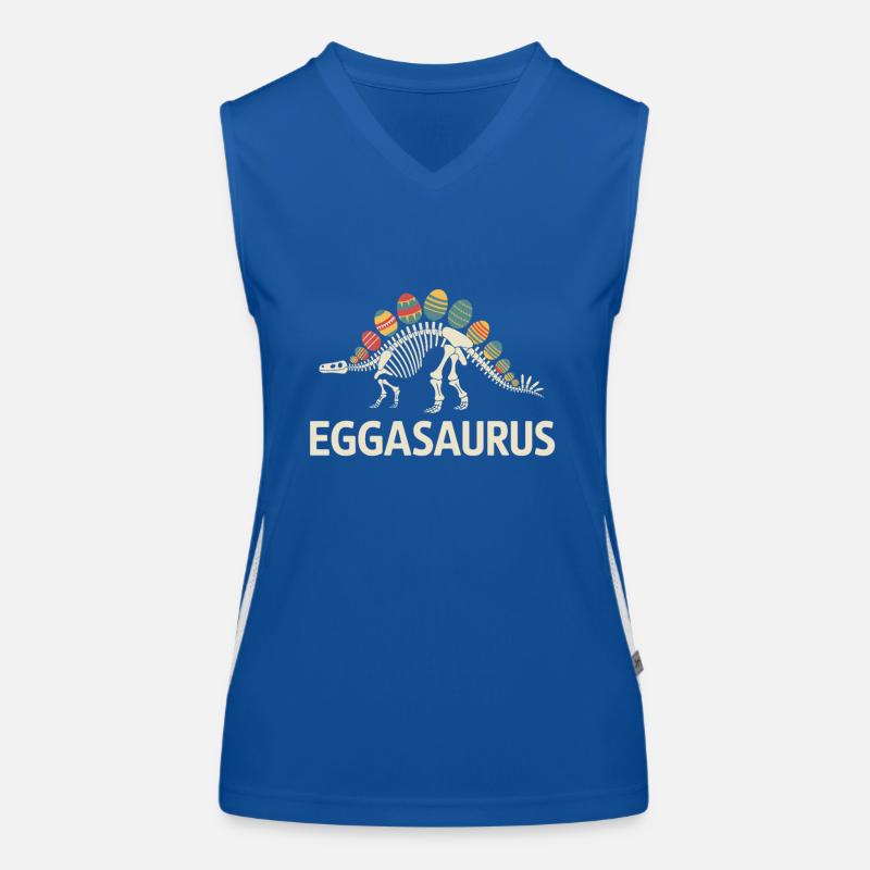 Eggasaurus Dinosaurier Skelett Mit Ostereiern Funktionelles Kontrast-Tank Top für Frauen
