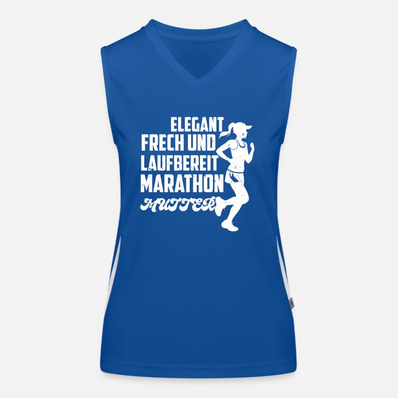 Mama ELEGANT FRECH UND LAUFBEREIT MUTTER Lustig Funktionelles Kontrast-Tank Top für Frauen