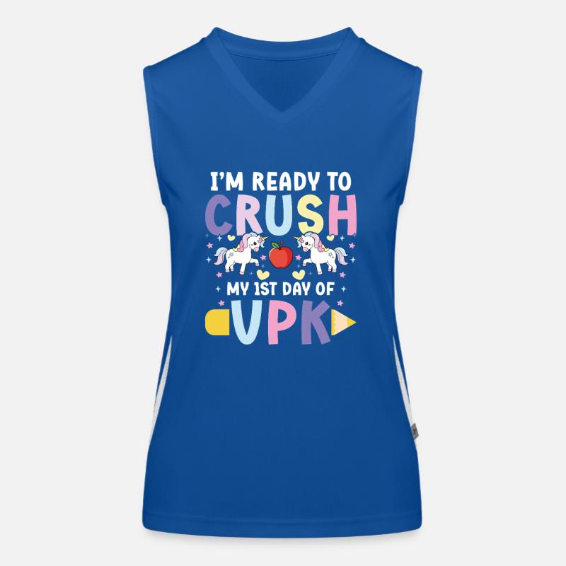 Ich Bin Bereit, Meinen Ersten Tag Von Vpk Funktionelles Kontrast-Tank Top für Frauen