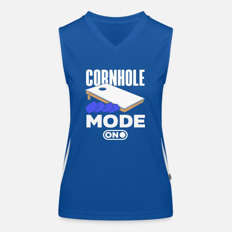 Cornhole Player Mode On Switch Women's Functional Contrast Tank Top