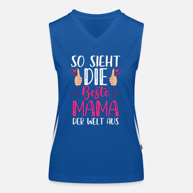 So Sieht Die Beste Mama Der Welt Aus Funktionelles Kontrast-Tank Top für Frauen