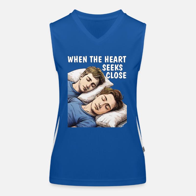 WHEN THE HEART SEEKS CLOSE Women's Functional Contrast Tank Top