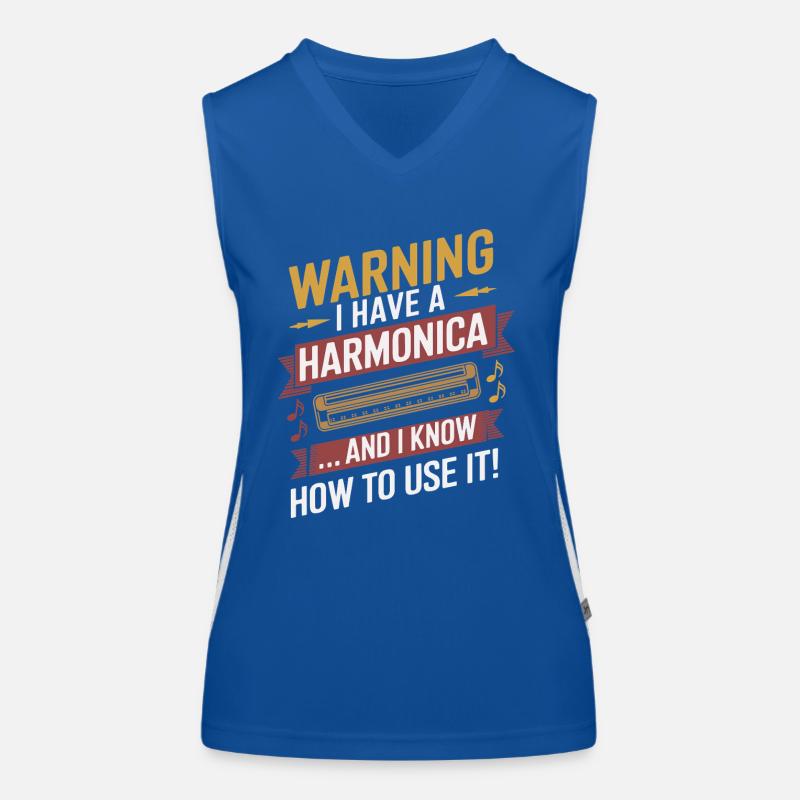 Attention: I have a harmonica and know how Women's Functional Contrast Tank Top