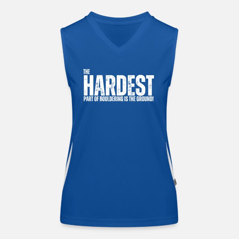 Bouldern Boulderer Boulder Funktionelles Kontrast-Tank Top für Frauen